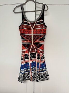 DVF Diane Von Furstenbwrg - jacquard knit fit and flare dress
